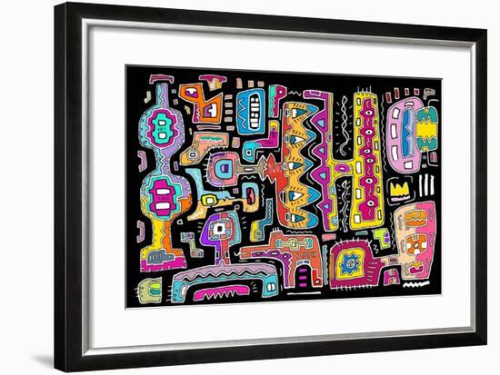 Circuits V BBG-Miguel Balbás-Framed Giclee Print