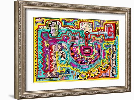 Circuits XV-Miguel Balbás-Framed Giclee Print