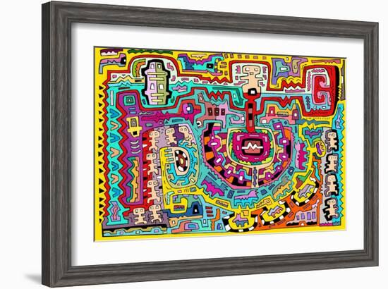 Circuits XV-Miguel Balbás-Framed Giclee Print