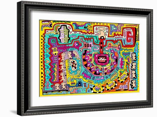 Circuits XV-Miguel Balbás-Framed Giclee Print