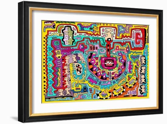 Circuits XV-Miguel Balbás-Framed Giclee Print