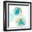 Circular Aqua and Gold I-Natalie Harris-Framed Art Print