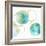 Circular Aqua and Gold II-Natalie Harris-Framed Art Print