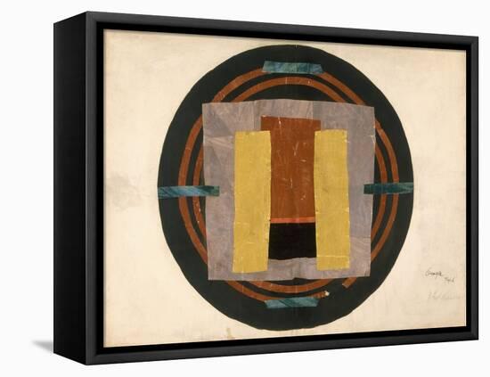 Circular Design for a Rug, 1916 (W/C and Collage on Paper)-Roger Eliot Fry-Framed Premier Image Canvas