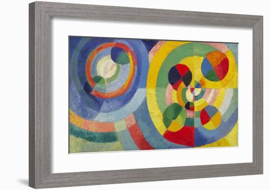 Circular Forms, 1930-Robert Delaunay-Framed Premium Giclee Print