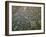 Circular Petroglyphs at the Edge of the Great Basin, Sierra Nevada Range in the Distance, Las Vegas-Dennis Flaherty-Framed Photographic Print