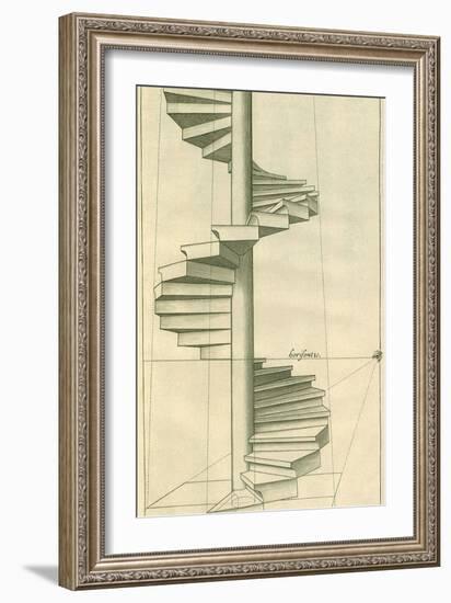 Circular Staircase, 1751-Henricus Hondius-Framed Giclee Print