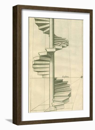 Circular Staircase, 1751-Henricus Hondius-Framed Giclee Print