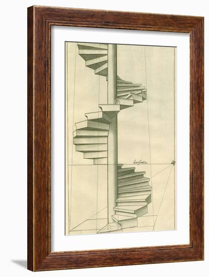 Circular Staircase, 1751-Henricus Hondius-Framed Giclee Print