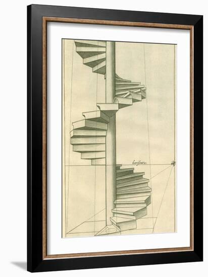 Circular Staircase, 1751-Henricus Hondius-Framed Giclee Print