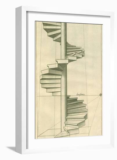 Circular Staircase, 1751-Henricus Hondius-Framed Giclee Print