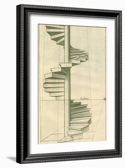 Circular Staircase, 1751-Henricus Hondius-Framed Giclee Print