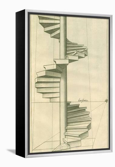 Circular Staircase, 1751-Henricus Hondius-Framed Premier Image Canvas