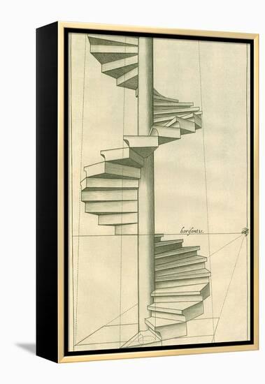 Circular Staircase, 1751-Henricus Hondius-Framed Premier Image Canvas