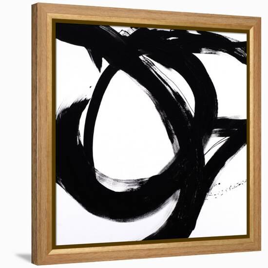 Circular Strokes I-Megan Morris-Framed Stretched Canvas