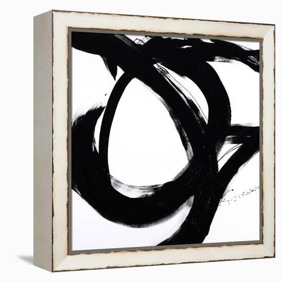 Circular Strokes I-Megan Morris-Framed Stretched Canvas
