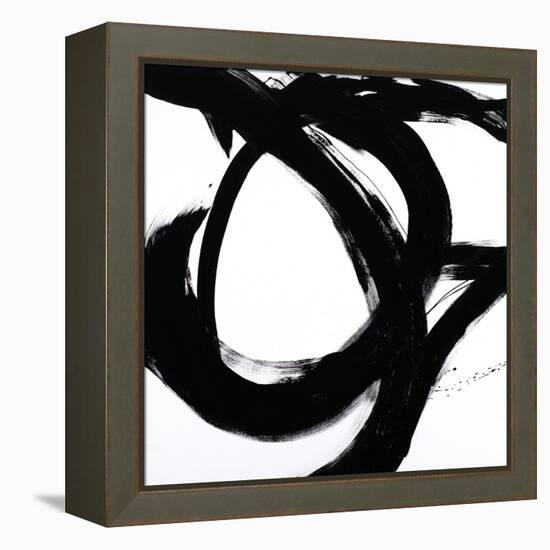 Circular Strokes I-Megan Morris-Framed Stretched Canvas