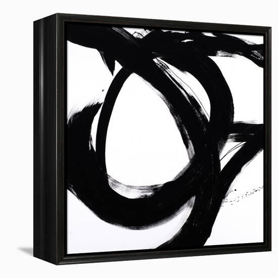 Circular Strokes I-Megan Morris-Framed Stretched Canvas