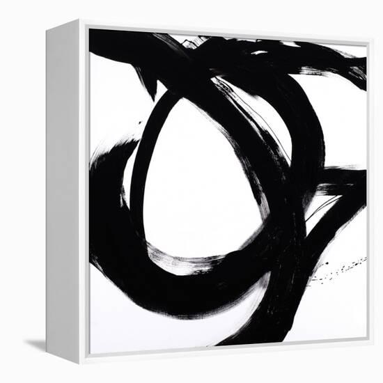 Circular Strokes I-Megan Morris-Framed Stretched Canvas