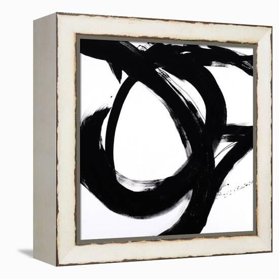 Circular Strokes I-Megan Morris-Framed Stretched Canvas