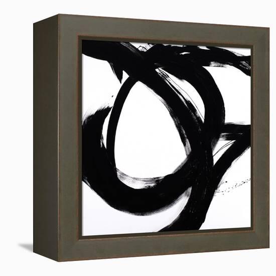 Circular Strokes I-Megan Morris-Framed Stretched Canvas