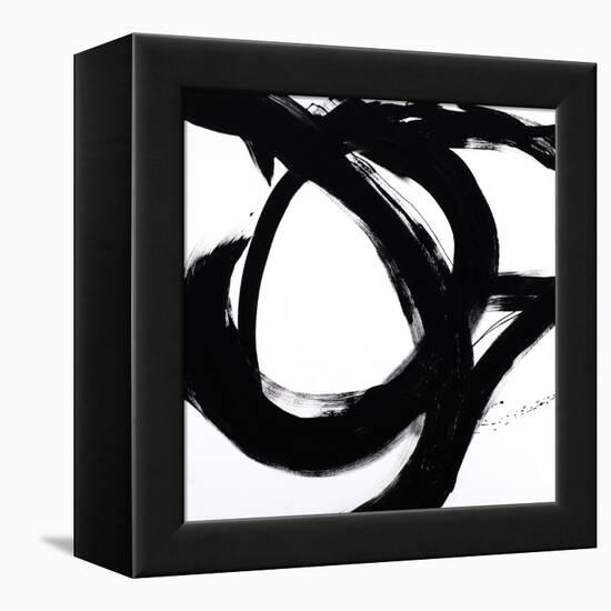 Circular Strokes I-Megan Morris-Framed Stretched Canvas