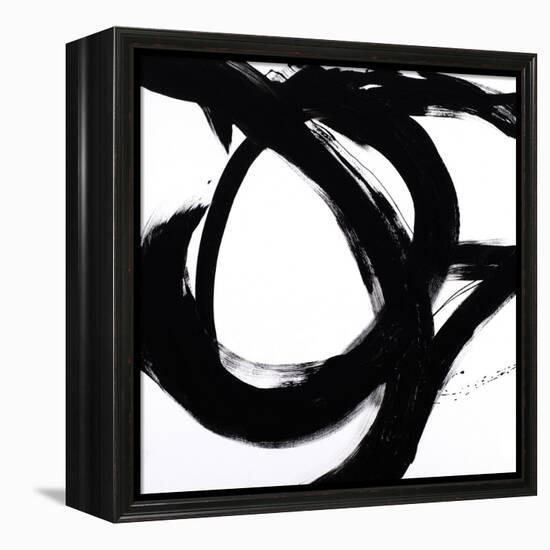 Circular Strokes I-Megan Morris-Framed Stretched Canvas