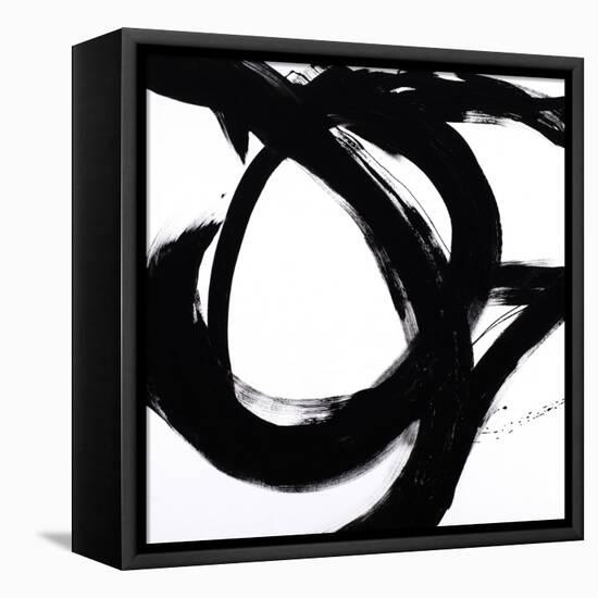 Circular Strokes I-Megan Morris-Framed Stretched Canvas