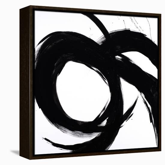 Circular Strokes II-Megan Morris-Framed Stretched Canvas