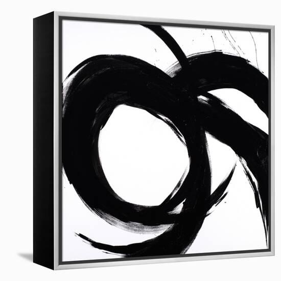 Circular Strokes II-Megan Morris-Framed Stretched Canvas