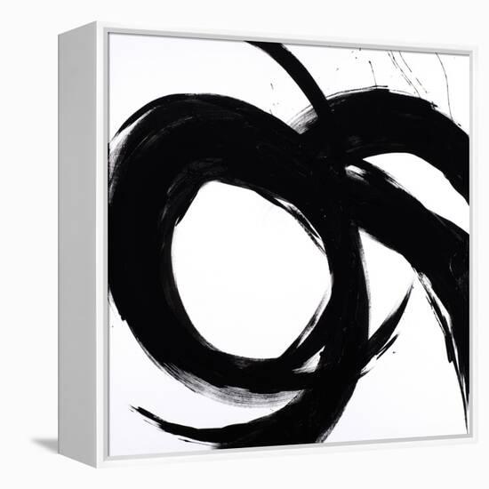 Circular Strokes II-Megan Morris-Framed Stretched Canvas