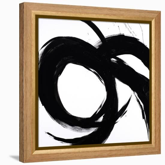 Circular Strokes II-Megan Morris-Framed Stretched Canvas