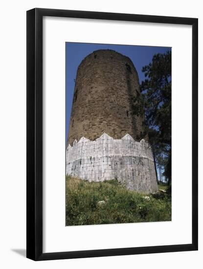 Circular Tower of Casertavecchia Castle-null-Framed Giclee Print