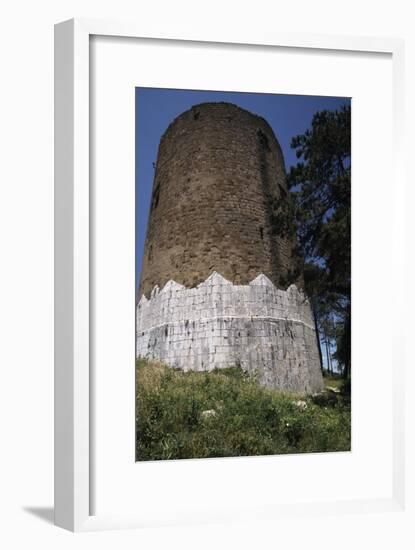 Circular Tower of Casertavecchia Castle-null-Framed Giclee Print