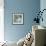 Circulation I Blue and Grey-Michael Mullan-Framed Art Print displayed on a wall