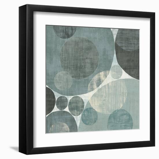 Circulation I Blue and Grey-Michael Mullan-Framed Art Print