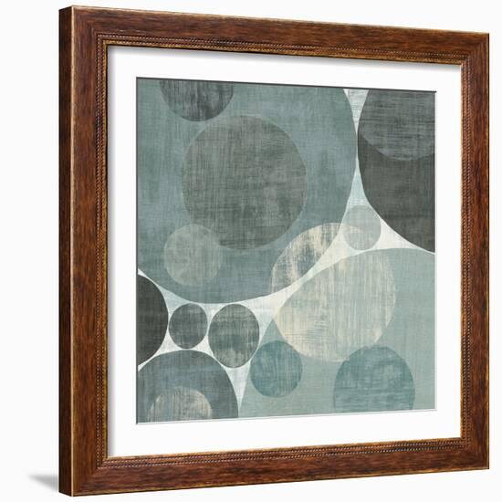 Circulation I Blue and Grey-Michael Mullan-Framed Art Print