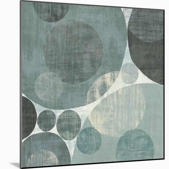 Circulation I Blue and Grey-Michael Mullan-Mounted Art Print