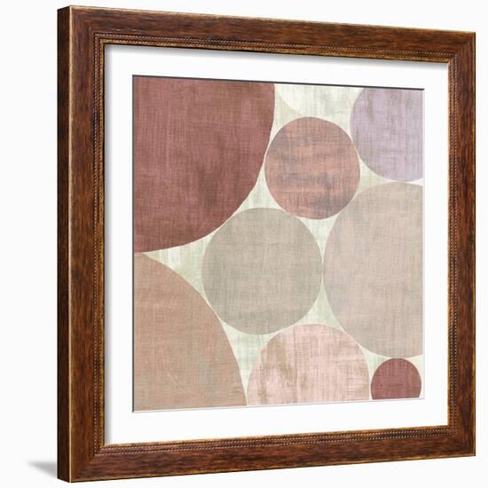 Circulation II v2 Blush-Michael Mullan-Framed Art Print