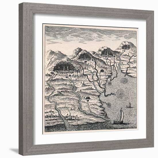 Circulation of Water Between Sea and Mountains, 1665-null-Framed Giclee Print