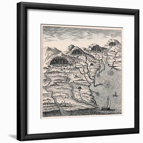 Circulation of Water Between Sea and Mountains, 1665-null-Framed Giclee Print