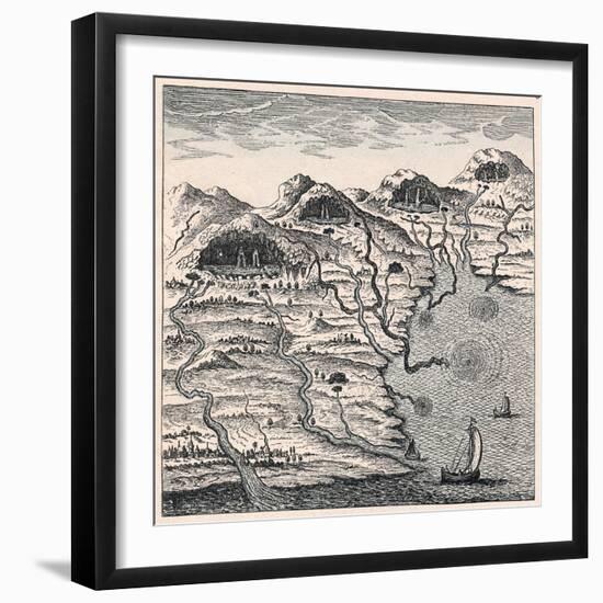 Circulation of Water Between Sea and Mountains, 1665-null-Framed Giclee Print