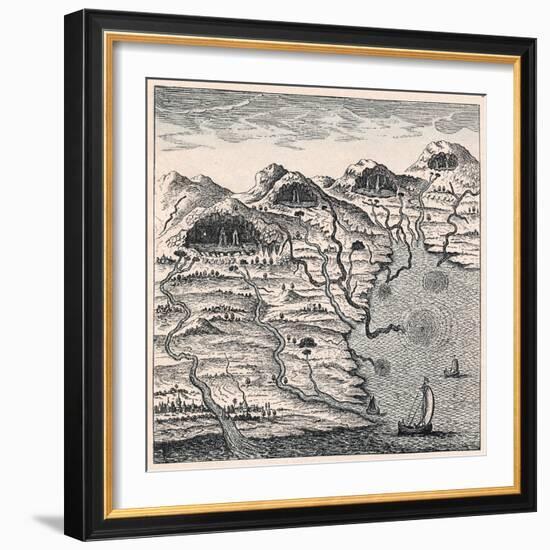 Circulation of Water Between Sea and Mountains, 1665-null-Framed Giclee Print