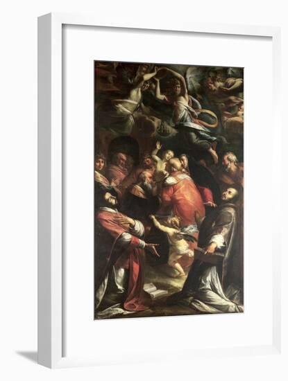 Circumcision of Christ with St. Ignatius of Loyola and St. Francis Xavier-Giulio Cesare Procaccini-Framed Giclee Print