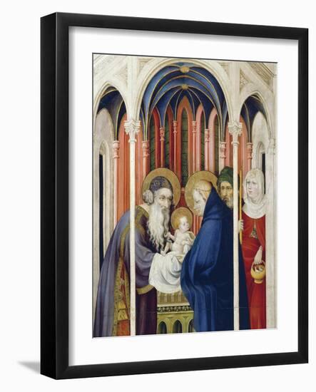 Circumcision of Jesus, Right Panel of Champmol Altarpiece, 1393-1399-Melchior Broederlam-Framed Giclee Print