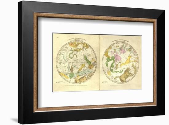 Circumpolar Map for each Month of the Year, c.1835-Elijah H^ Burritt-Framed Art Print