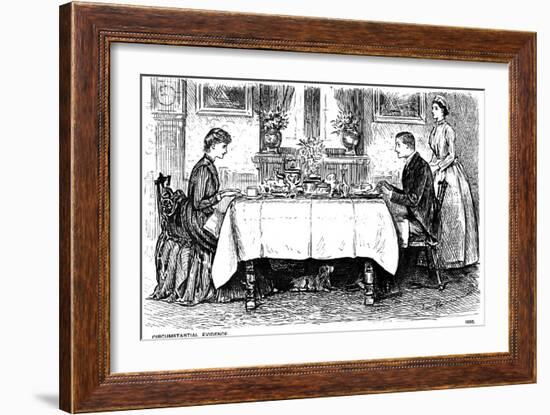 Circumstantial Evidence, 1886-George Du Maurier-Framed Giclee Print