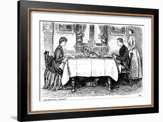 Circumstantial Evidence, 1886-George Du Maurier-Framed Giclee Print