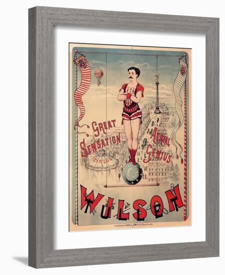 Circus 1889-Vintage Lavoie-Framed Giclee Print