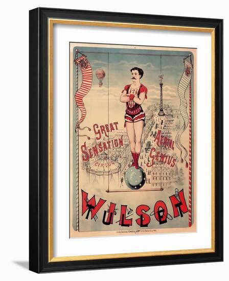 Circus 1889-Vintage Lavoie-Framed Giclee Print